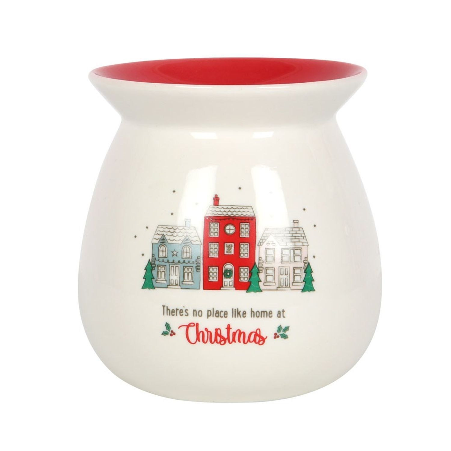 Something Different No Place Like Home Wax Melt Burner Set - White/Red/Green