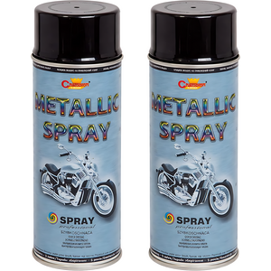 2 x 400 mL Black Metallic Acrylic Spray Paint, for Wheels, Car Parts & DIY
