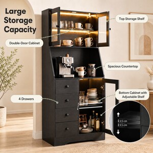 164 CM Tall Kitchen Pantry Cabinet