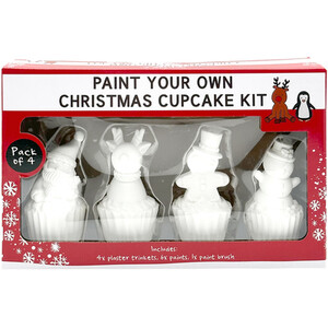 Paint Your Own Christmas Cupcake Kit