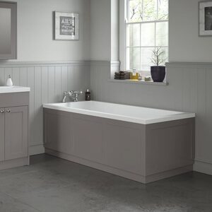 Grey Bath Panel 1700mm - Traditional Side MDF