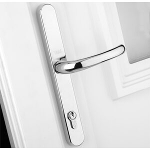Yale Locks PVCu window handle polished brass finish