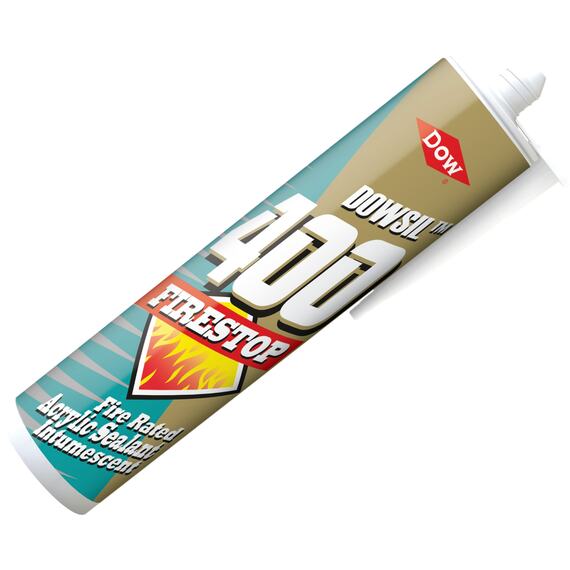Dowsil Firestop 400 intumescent sealant for internal firewalls white 380 Millilitres