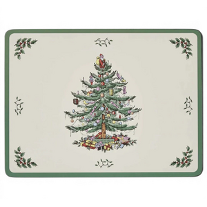 Set of 6 Christmas Tree Placemats