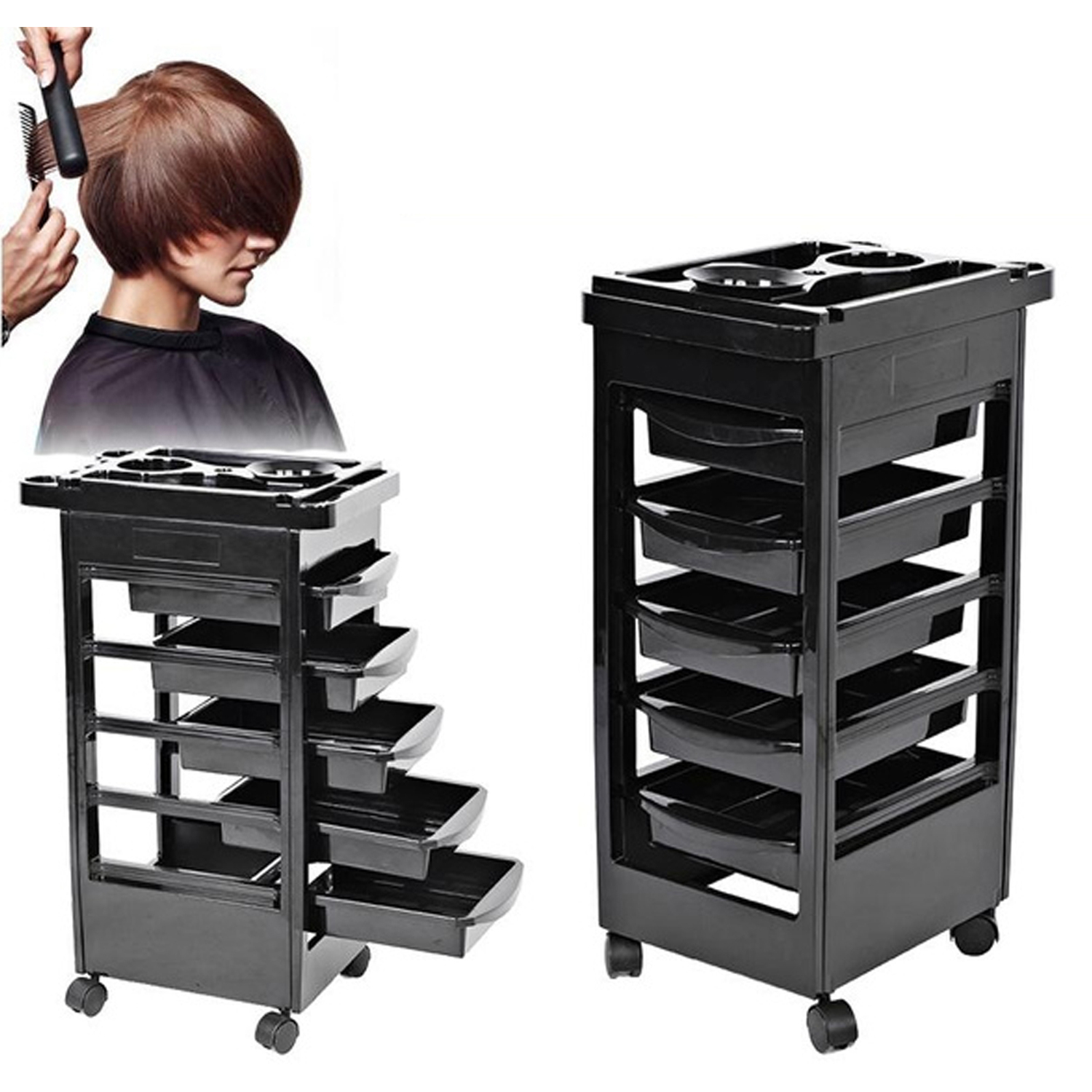 Hygrad Built To Survive Salon Trolley - Black