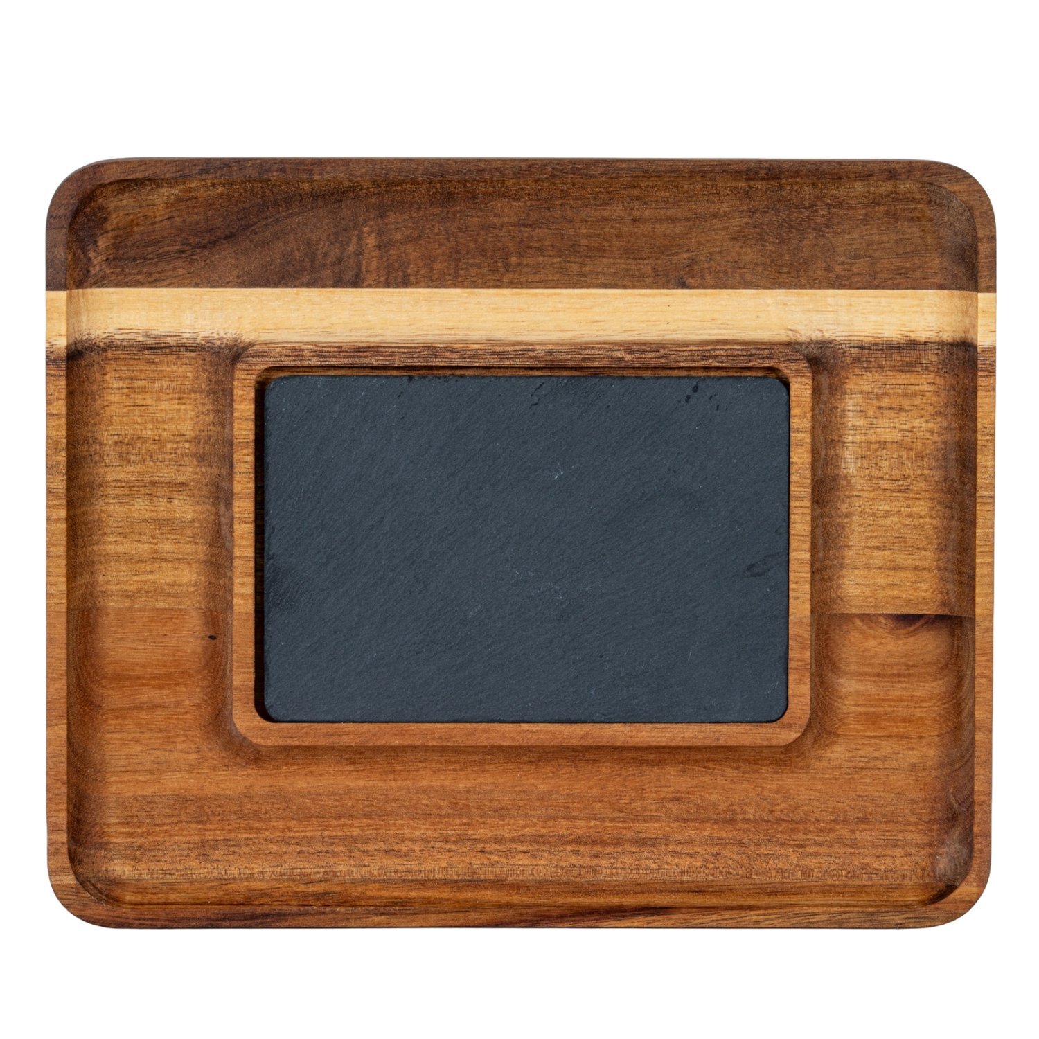 Image of Acacia and Slate Serving Tray with&hellip;