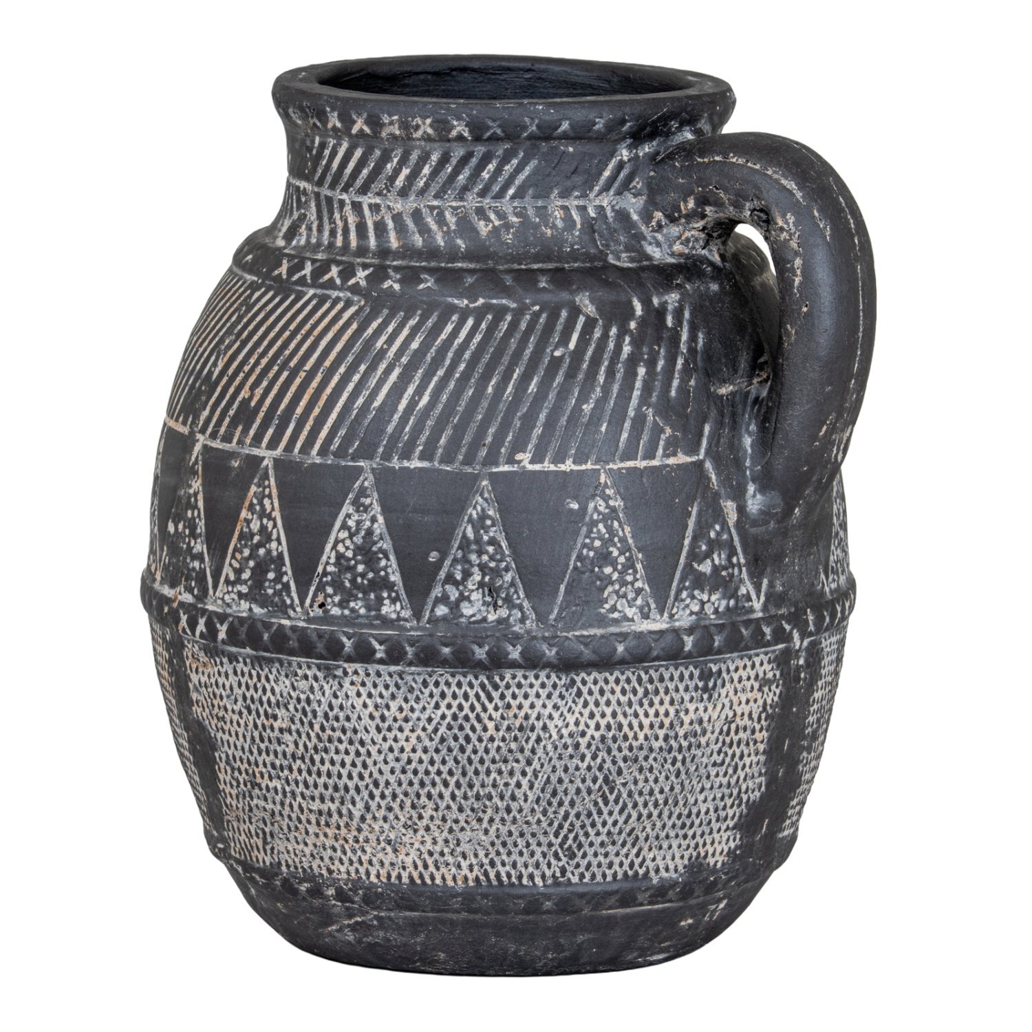Image of Etched Collection Tall Jug with Sculpted&hellip;