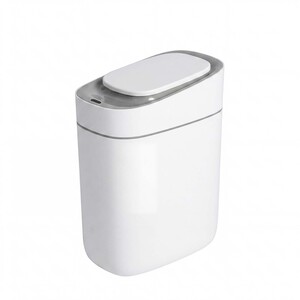 Smart Rubbish Bin,Slim Sensor With Lid Silent,Bathroom kitchen,White