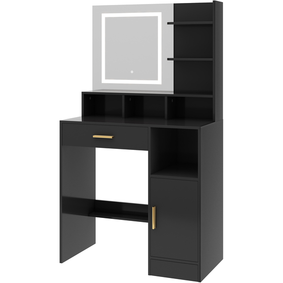 MCC Direct Dressing Table with Adjustable LED Mirror and Storage