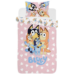 Bluey I Love U Single Duvet Cover Set