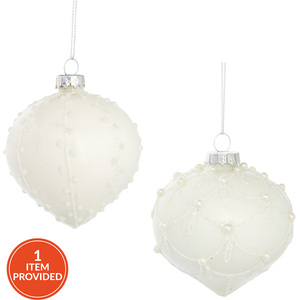 Pearl Embellished Onion Bauble