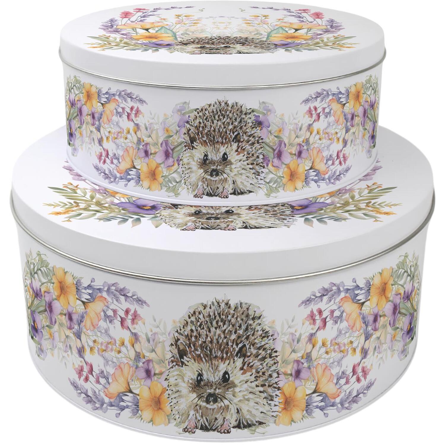 Image of Floral Hedgehog Cake Tin Set -&hellip;