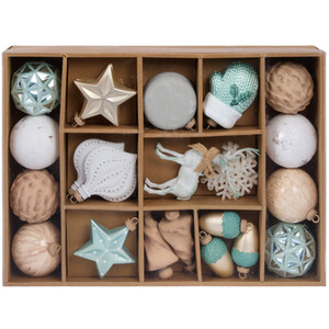 Pack of 26 Nordic Noel Baubles