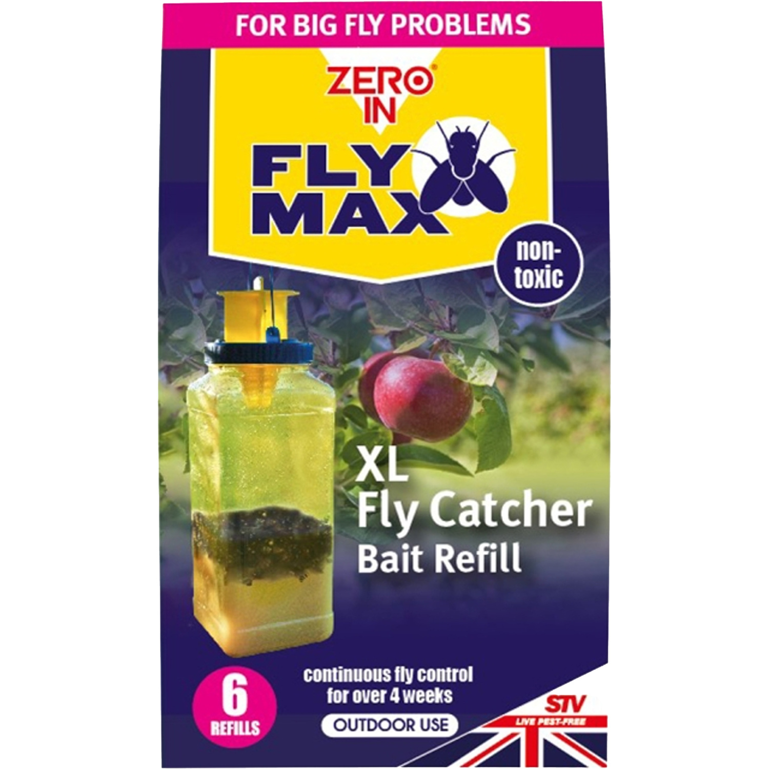 B&Q -  Fly Max Xl Fly Catcher Outdoor Trap Bait Refill Sachets 6 Pack Activate With Water Outdoor Fly Trap Refill - Image 3