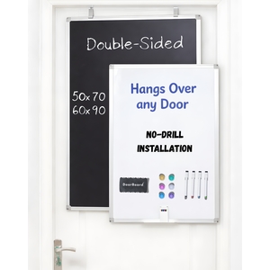 DoorBoard Double Sided Whiteboard Chalkboard