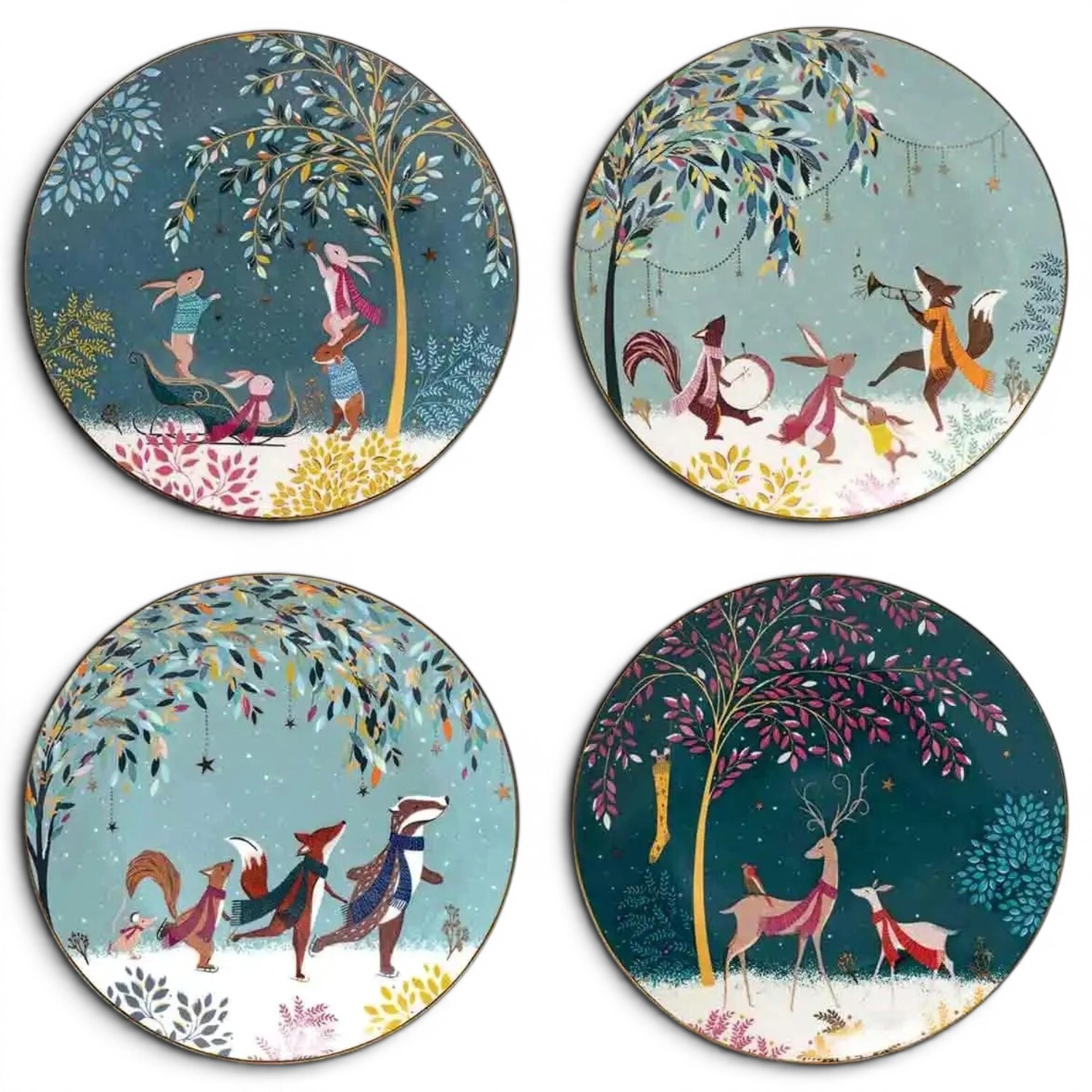Image of Woodland Tales Design Set of 4&hellip;