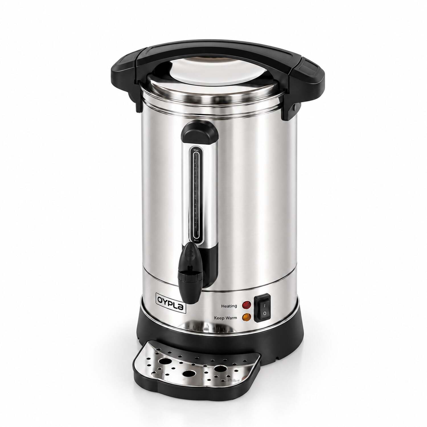 Oypla Electrical 8L Catering Hot Water Boiler - Silver