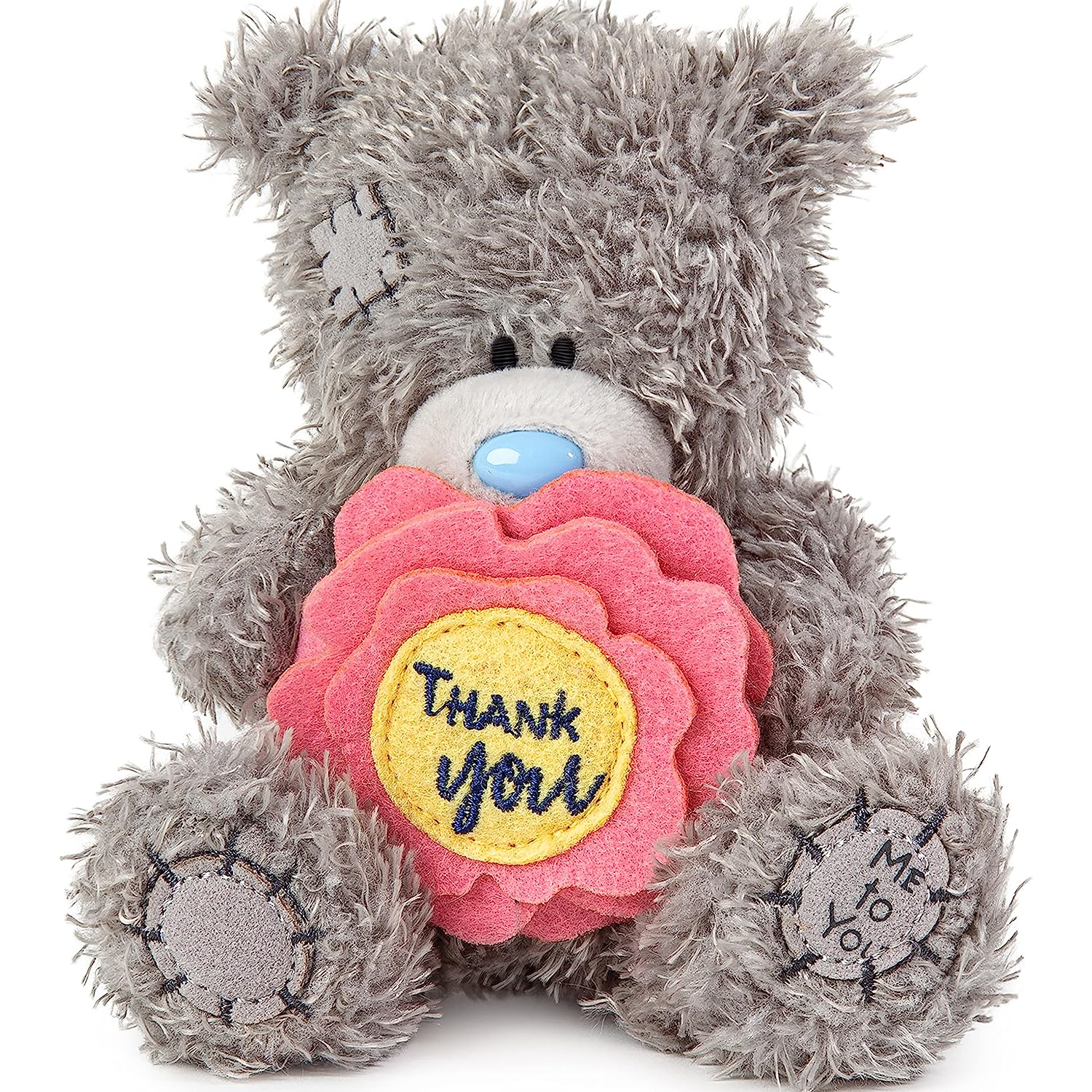Me To You Bear 4" Thank You Flower, Gray - Image 3