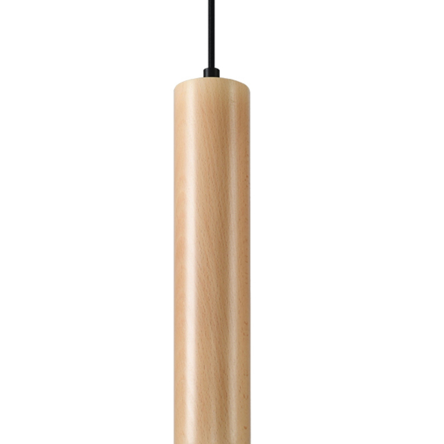B&Q -  Luminosa Lino Slim 8Cm Pendant Light Natural Wood Gu10 - Image 4