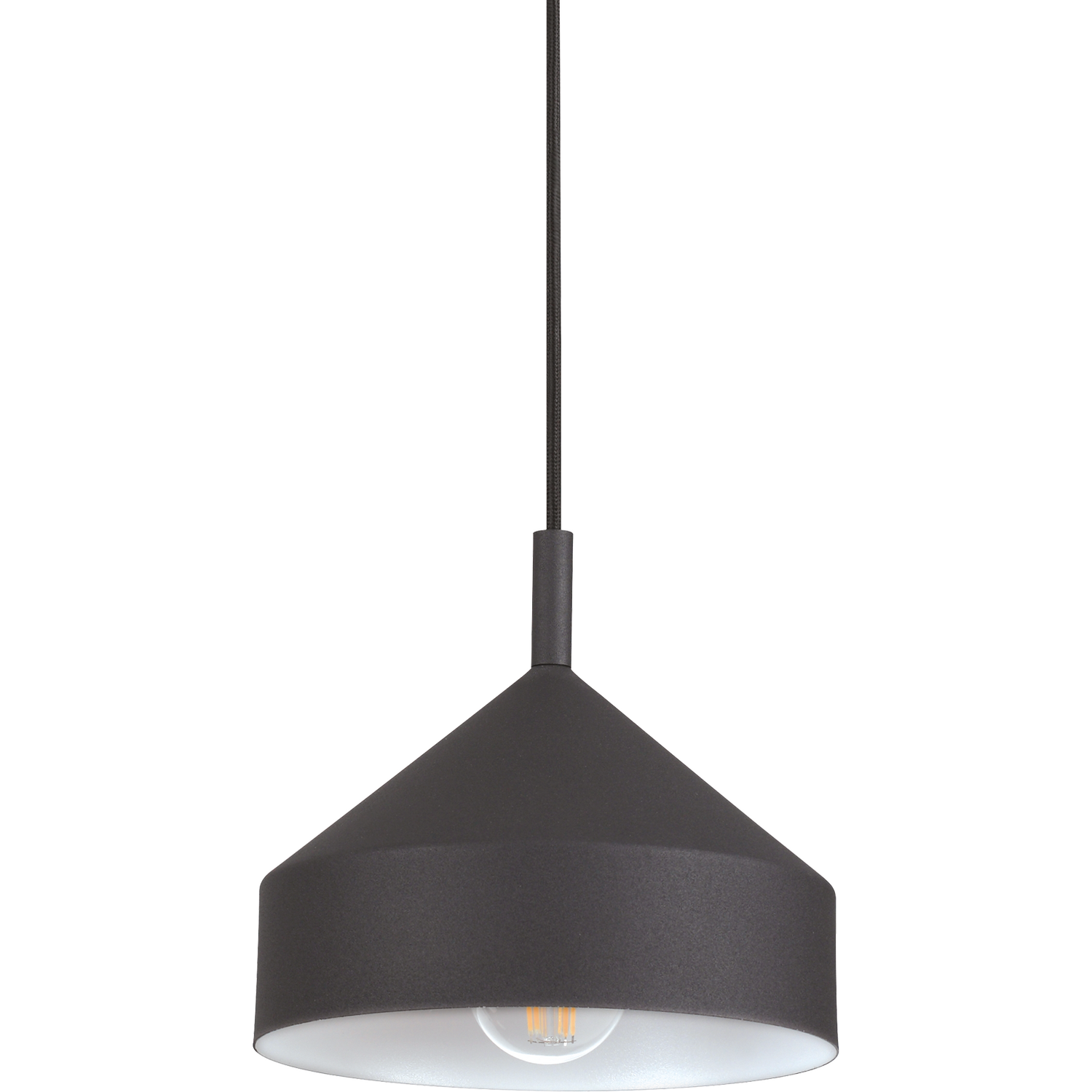 Ideal Lux Lighting Yurta Pendant Light Black - Black