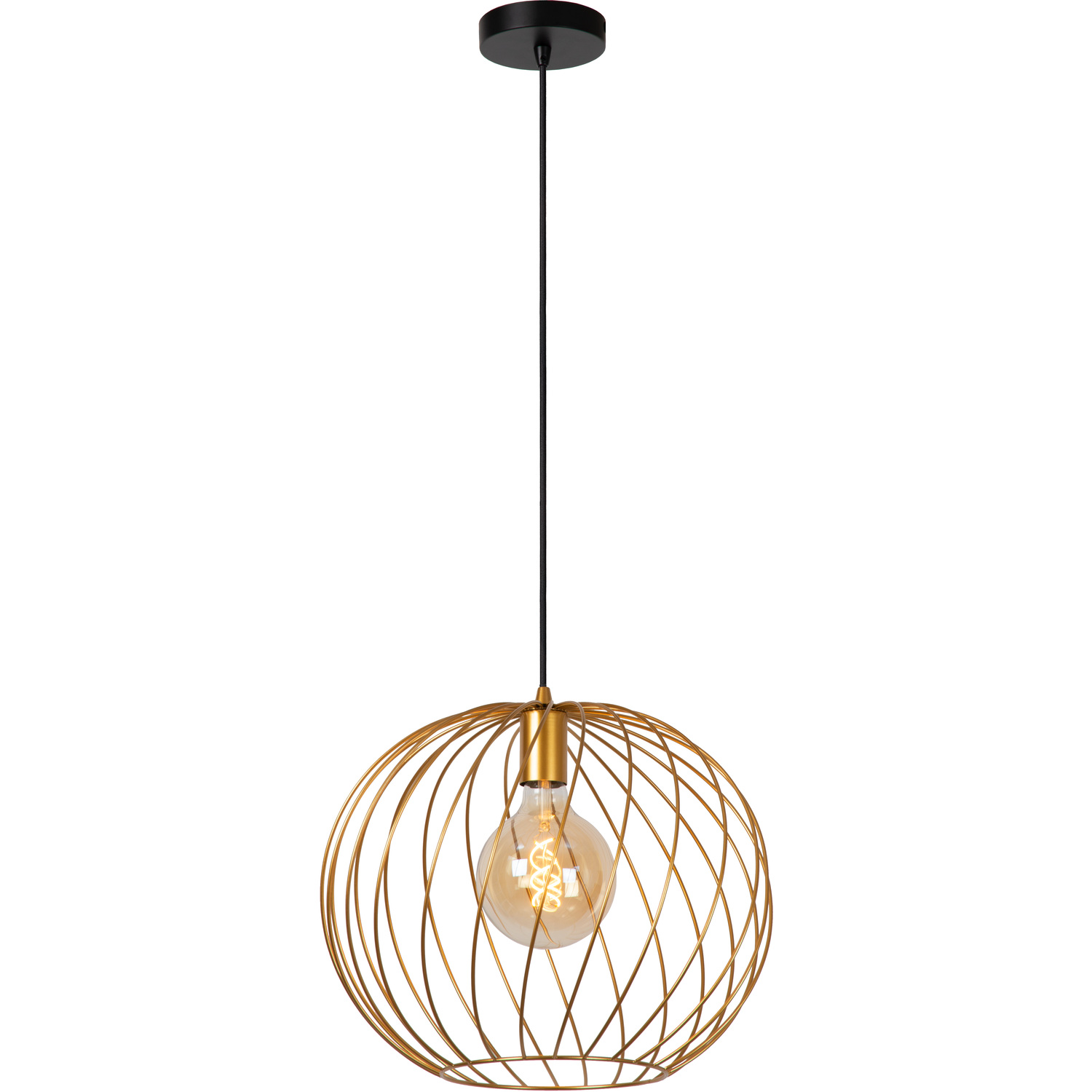 B&Q -  Danza Classic Pendant Light 40Cm1Xe27Matt GoldBrass - Image 5