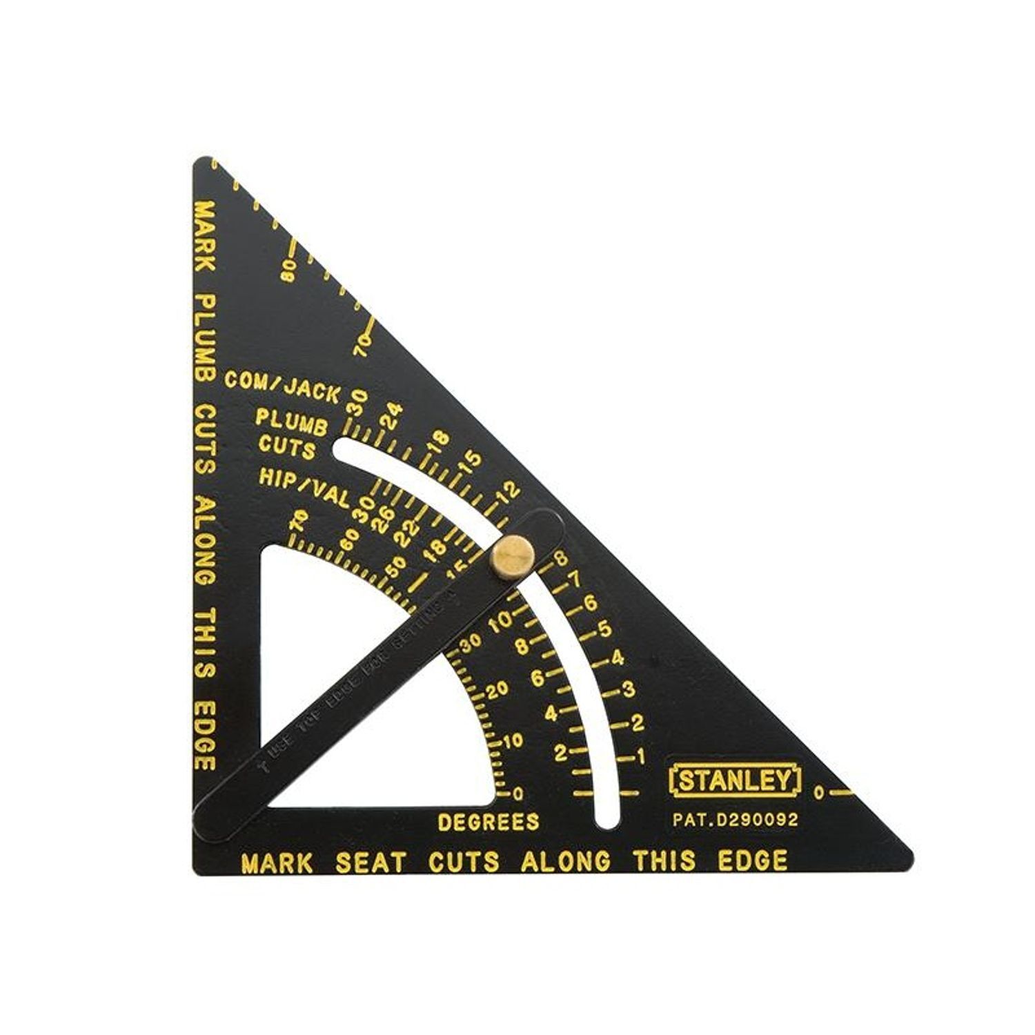 Stanley Hand Tools Adjustable Quick Square 170Mm (6.3/4In) - Multi Colour