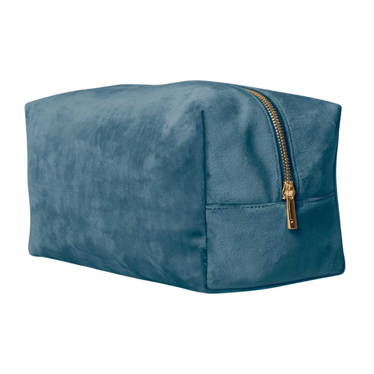 Bagbase Velvet Toiletry Bag C - Blue Topaz