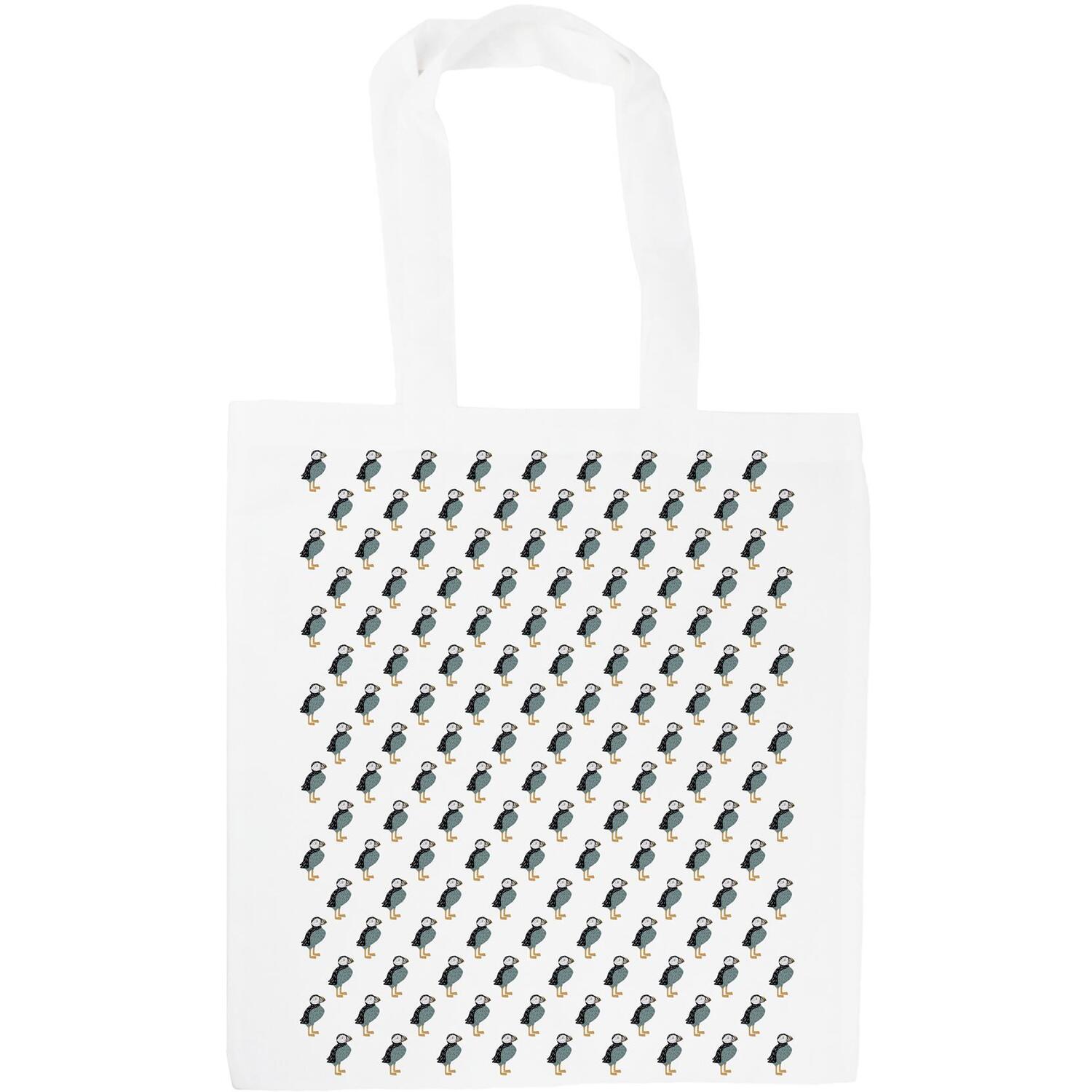Puffins Tote Bag - Coastal Sea Birds Themed Shopping Bag Gift - Image 2