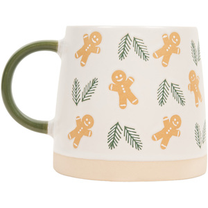 Holly and Gingerbread Mug
