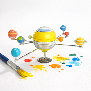 Construct & Create Solar Powered Rotating Planets Construction Kit