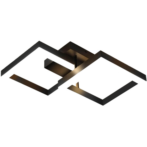 Modern Square 3 Colour Mode LED Flush Mount Ceiling Light