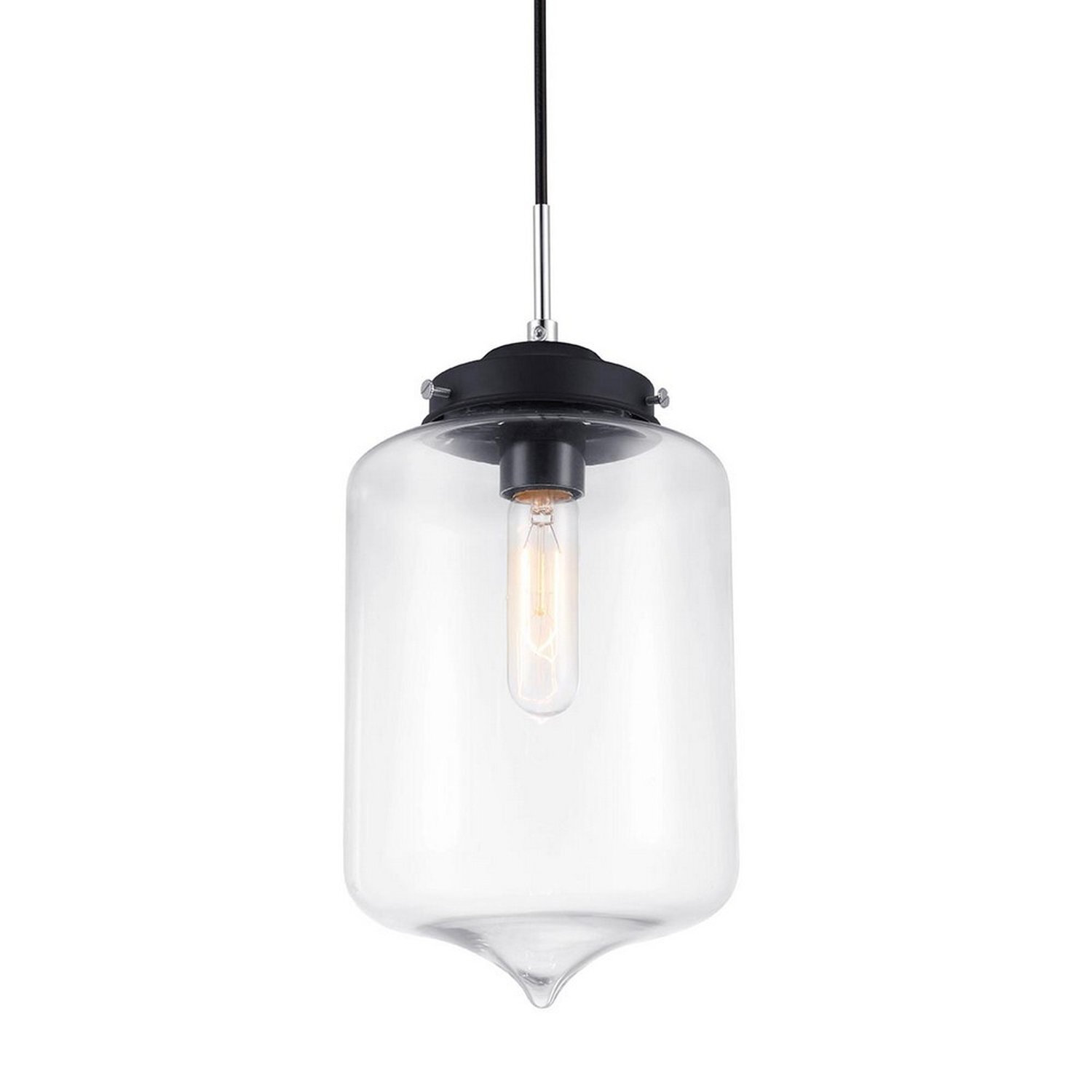 Italux Lighting Industrial Pendant Light Black J - Black