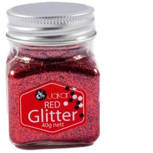 Fine Glitter - Red / 40g