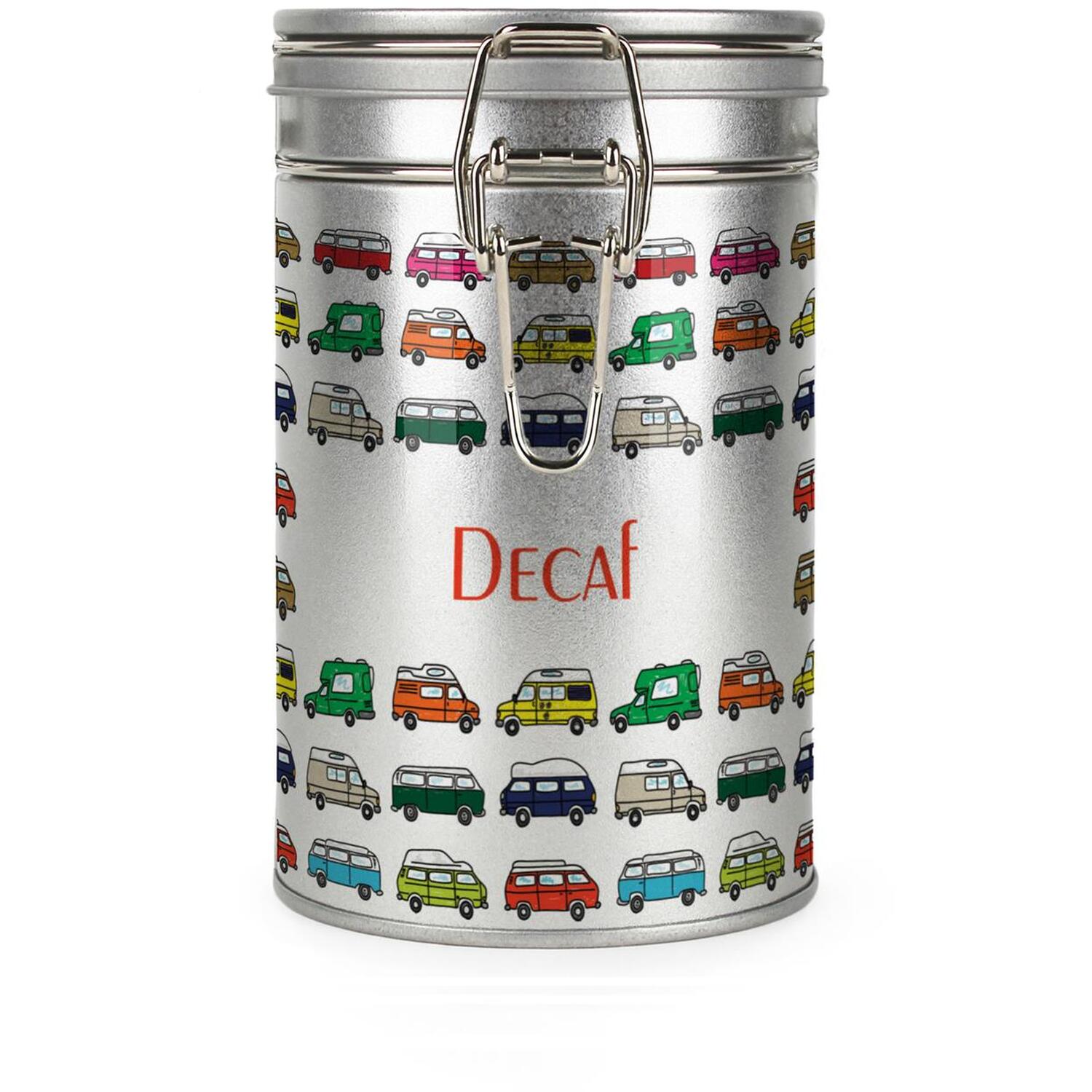 B&Q - Campervans Decaf CanisterSilver Metal Kitchen Storage Container - Image 2