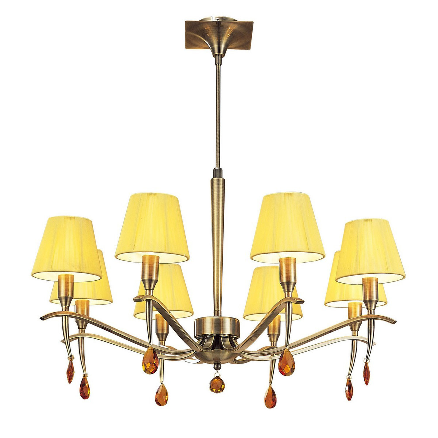 Inspired Lighting Siena Chandelier Brass