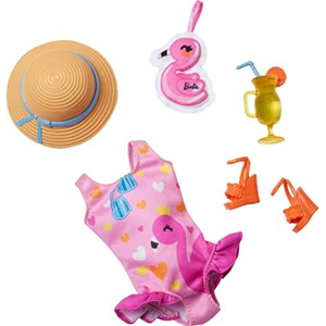 Barbie Fashion Pack, Swimsuit and Beach Accessories, HMM56
