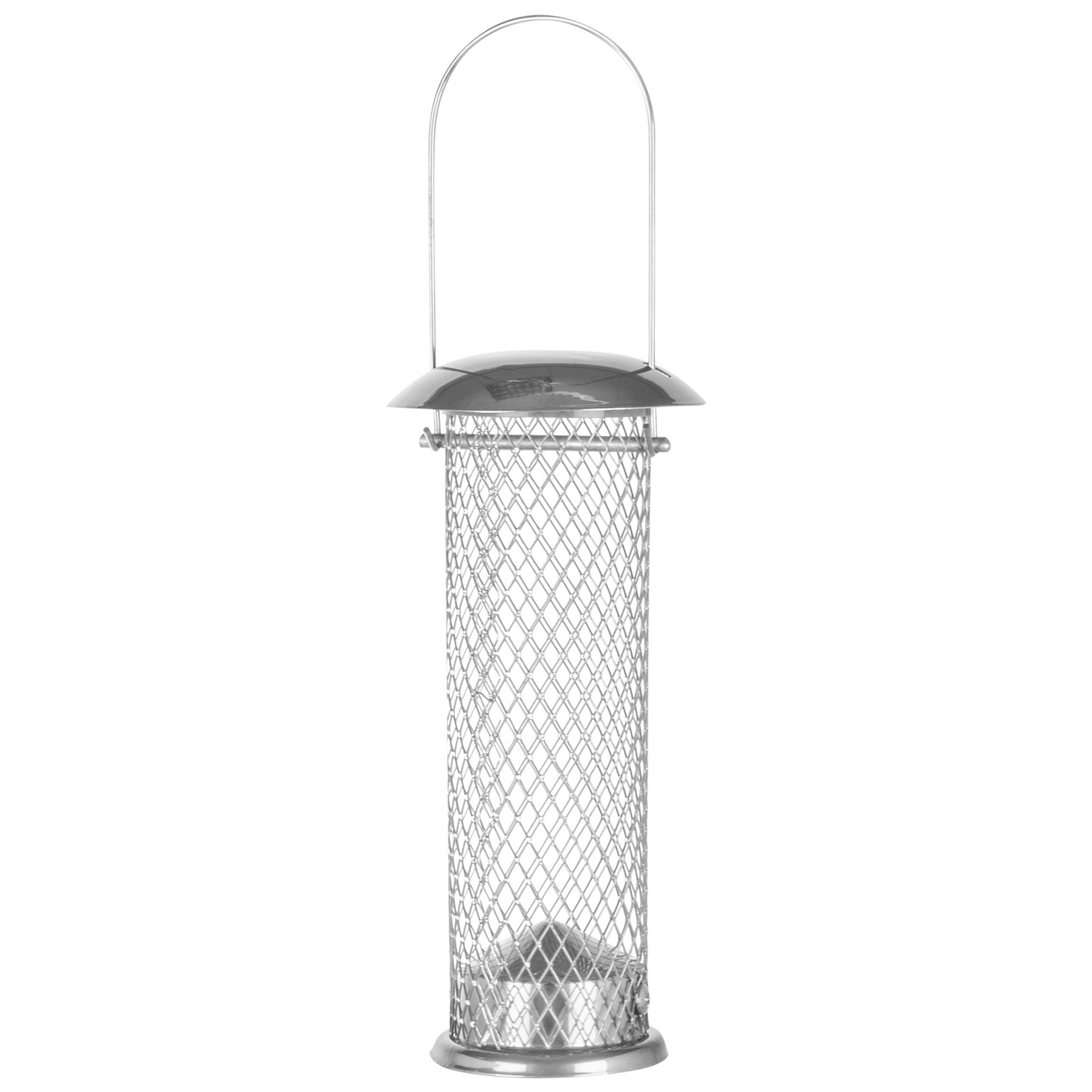 Image of Deluxe Sunflower Seed Feeder - Silver