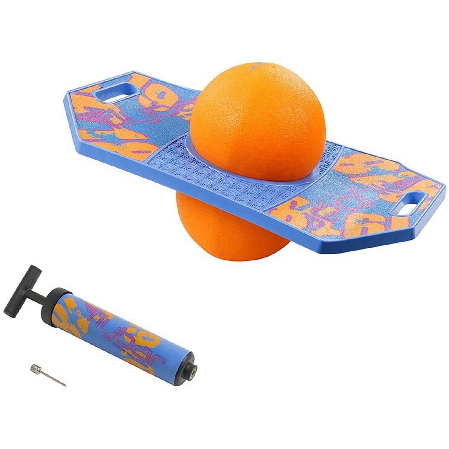 Image of Pogo Trick Board with Pump - Orange