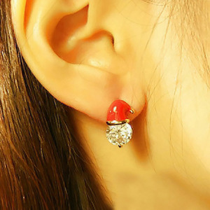 Christmas Santa Hat Stud Earrings