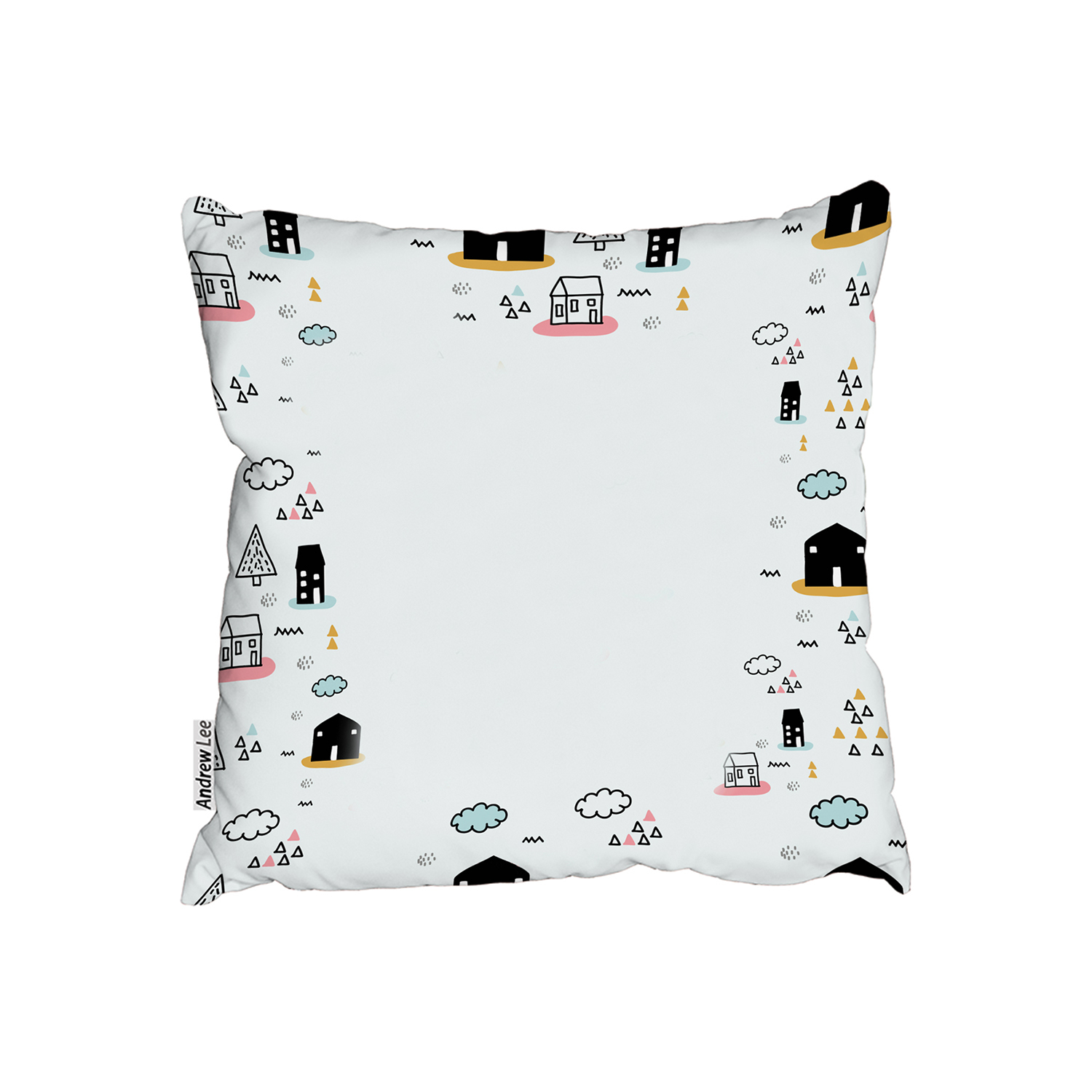 Scandy Doodle Cushion - Blue / 60cm