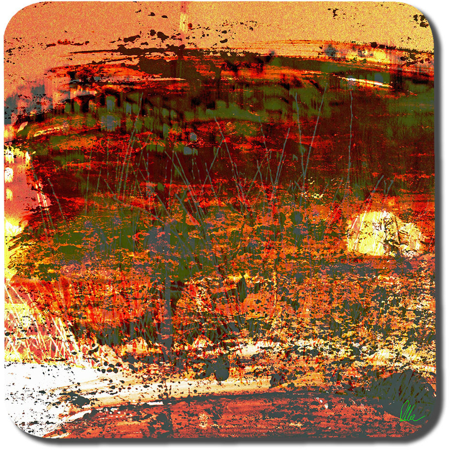 Red Branches Coaster