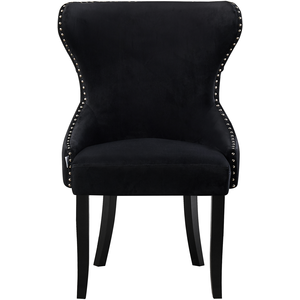 Black Mayfair Duke LUX Dining Set with a Table and Chairs Set of 6 shot 2489889