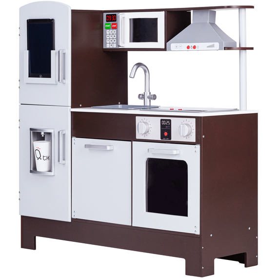 Teamson Kids - Little Chef Munich Retro Play Kitchen - Espresso