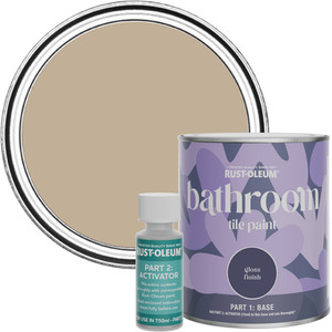 Rust-Oleum Bathroom Tile Paint in Gloss Finish - Salted Caramel 750ml