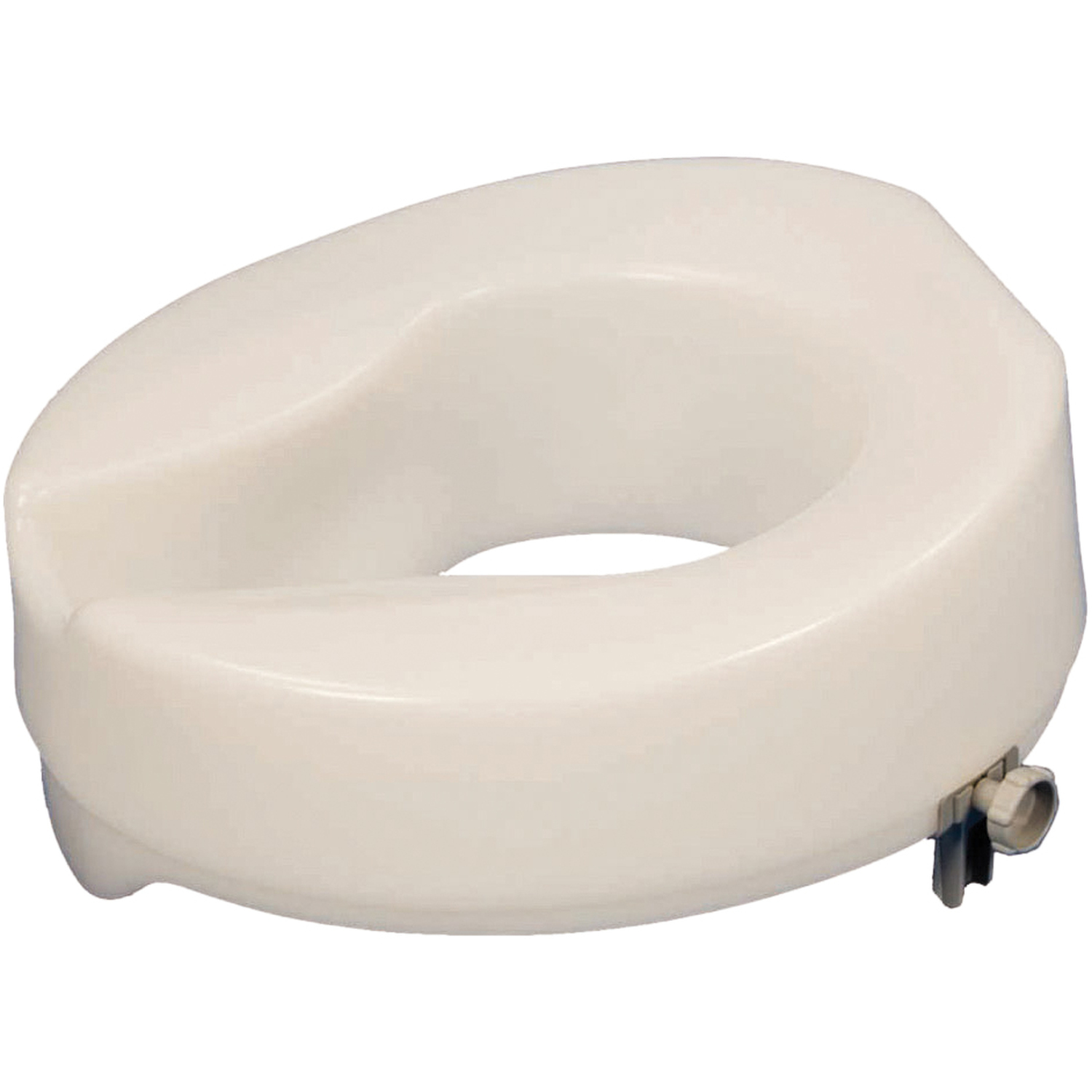 Ashby Easy Fit Raised Toilet Seat - Opaque white / 4in