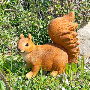 Realistic Red Squirrel Garden Animal Ornament