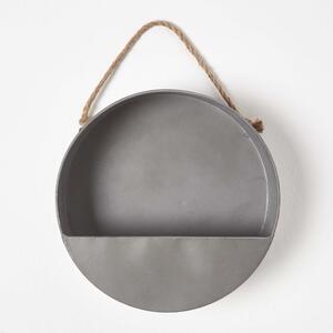 Round Metal Hanging Wall Planter