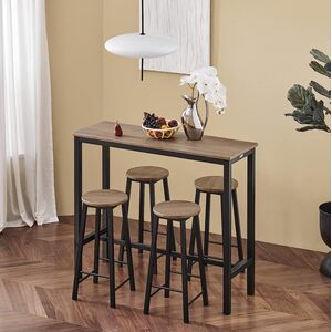 Bar Set- Bar Table and 4 Stools