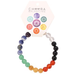 Colourful 7 Chakra Ball Bracelet