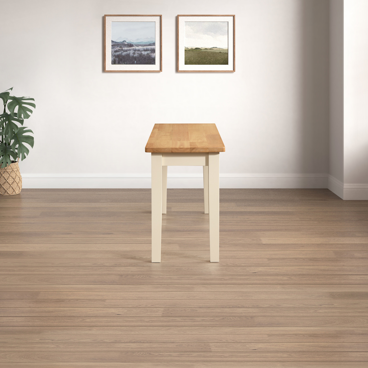 Salcombe Small Rectangular Wooden Dining Table And Tenby Small Bench